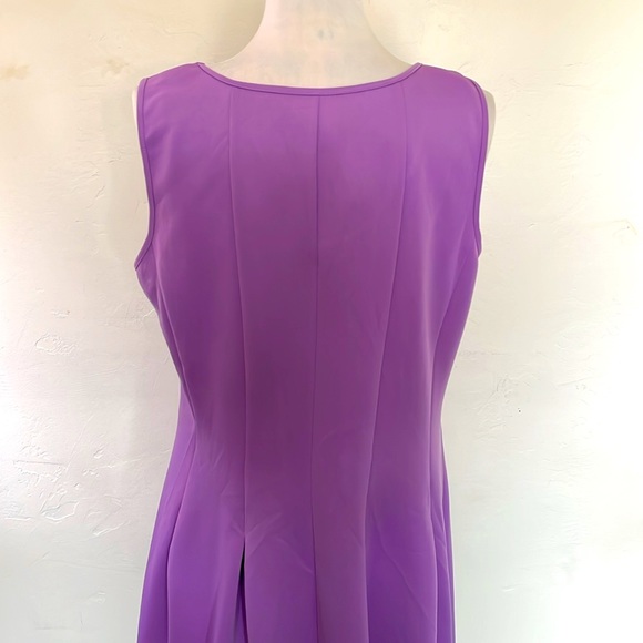 Spense Women Purple Sleeveless Polyester Blend Side Zipper NWT Dress Size 16W - Picture 6 of 15